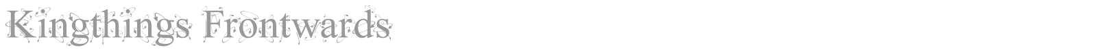 Kingthings Frontwards font preview